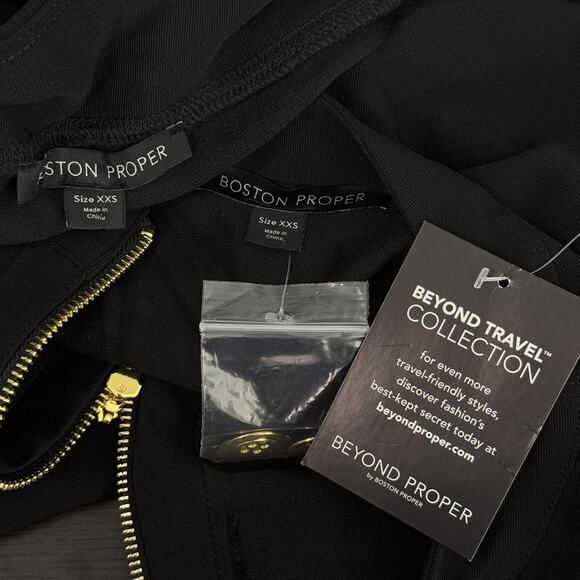 Boston Proper Pant Suit Women XXS Beyond Travel Chic Coordinates Jacket Pant Set - Picture 2 of 16